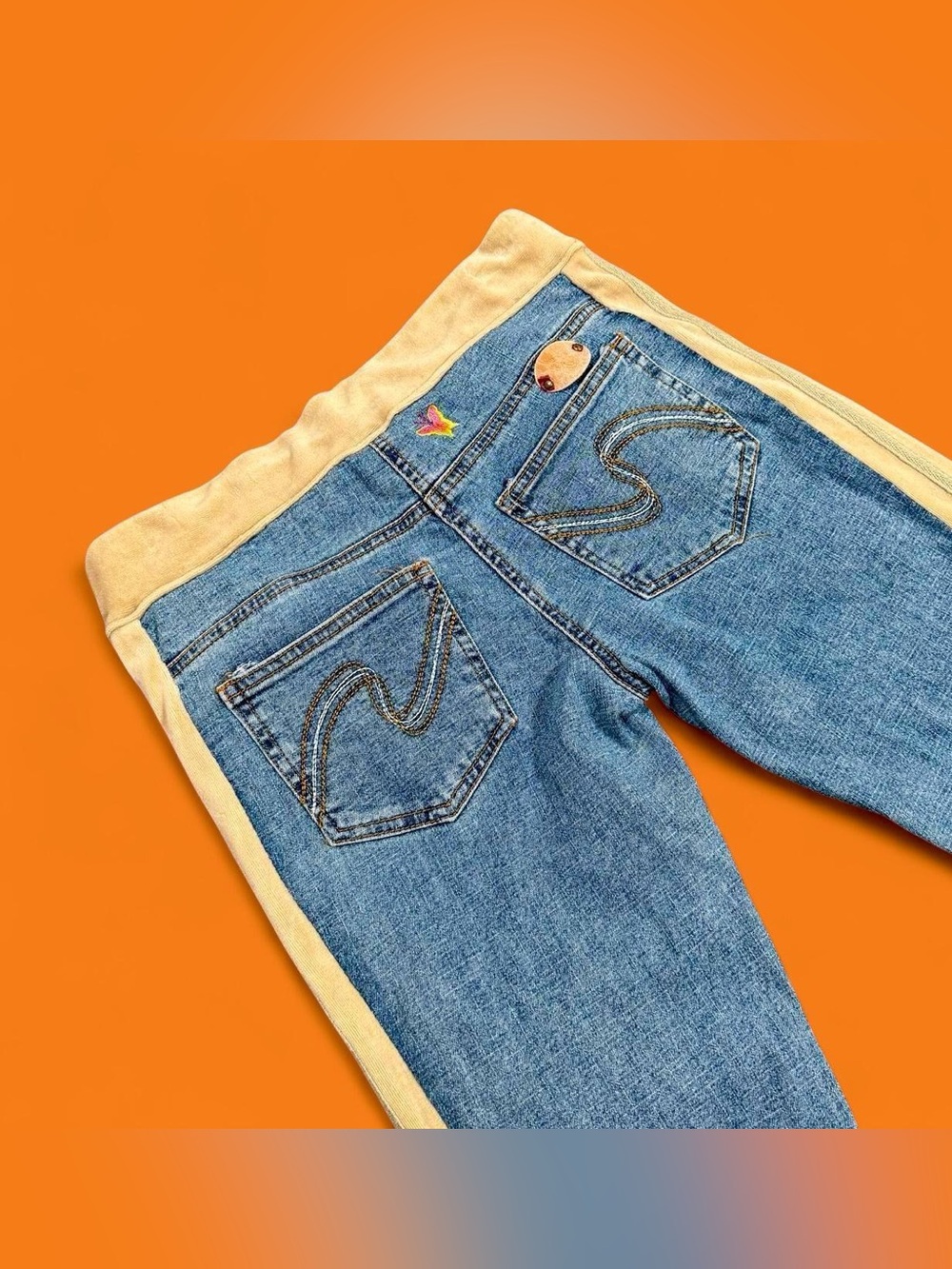 RARE vintage y2k drawstring jeans 🍯💛